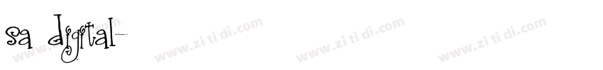 sa digital字体转换